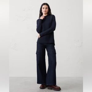 Banana Republic Deep Navy Ribbed Sweater